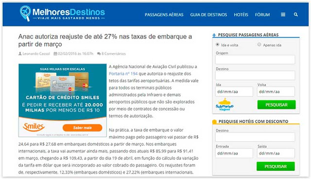 Melhores destinos – Passagens aéreas em promoção e viagens mais baratas