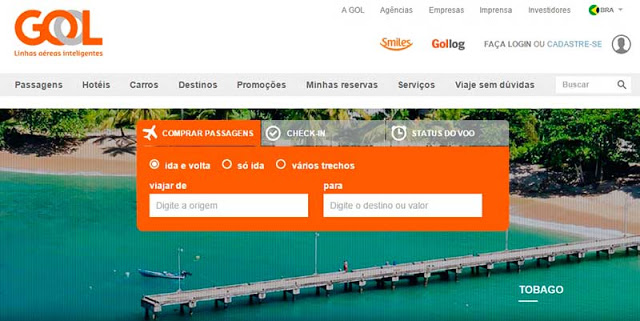 Passagens Aéreas Baratas? Conheça o site VoeGol!