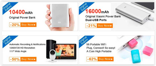 Produtos Xiaomi na Tinydeal