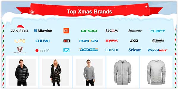 Descontos de Natal no Site Chinês Gearbest Marcas