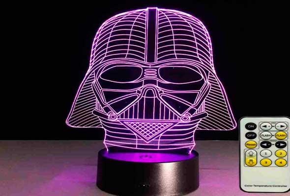 Luz noturna Darth Vader